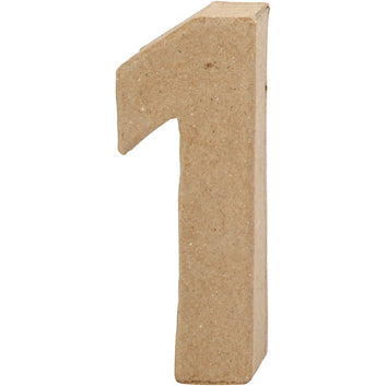 Number - papier-mâché - 10cm or 20cm high