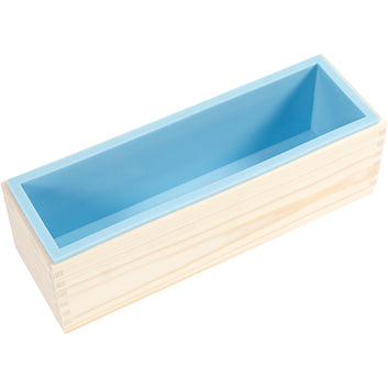 Silicone mould in a wooden box