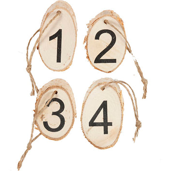 Wooden disc with advent numbers
