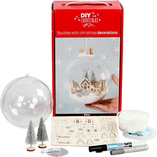 Kit for bauble with inner decoration