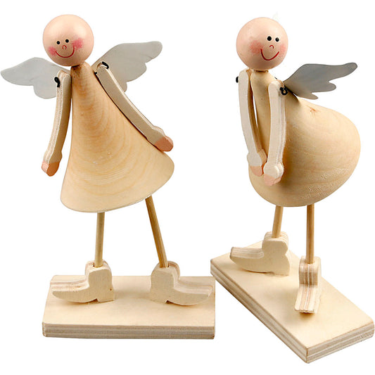 Wooden Cone Angels