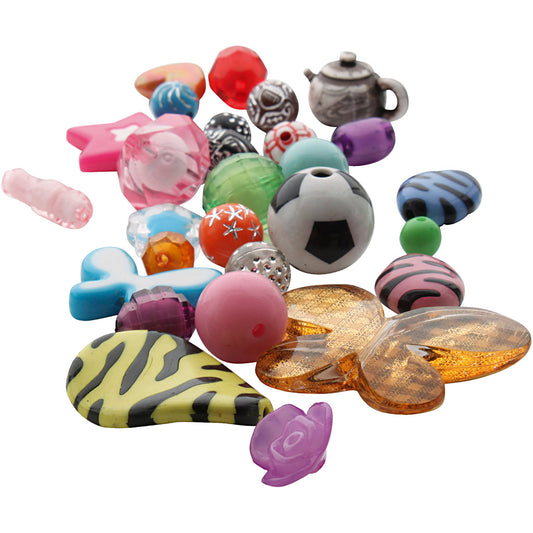 Fantasy plastic bead mix
